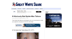 Desktop Screenshot of greatwhitesnark.com